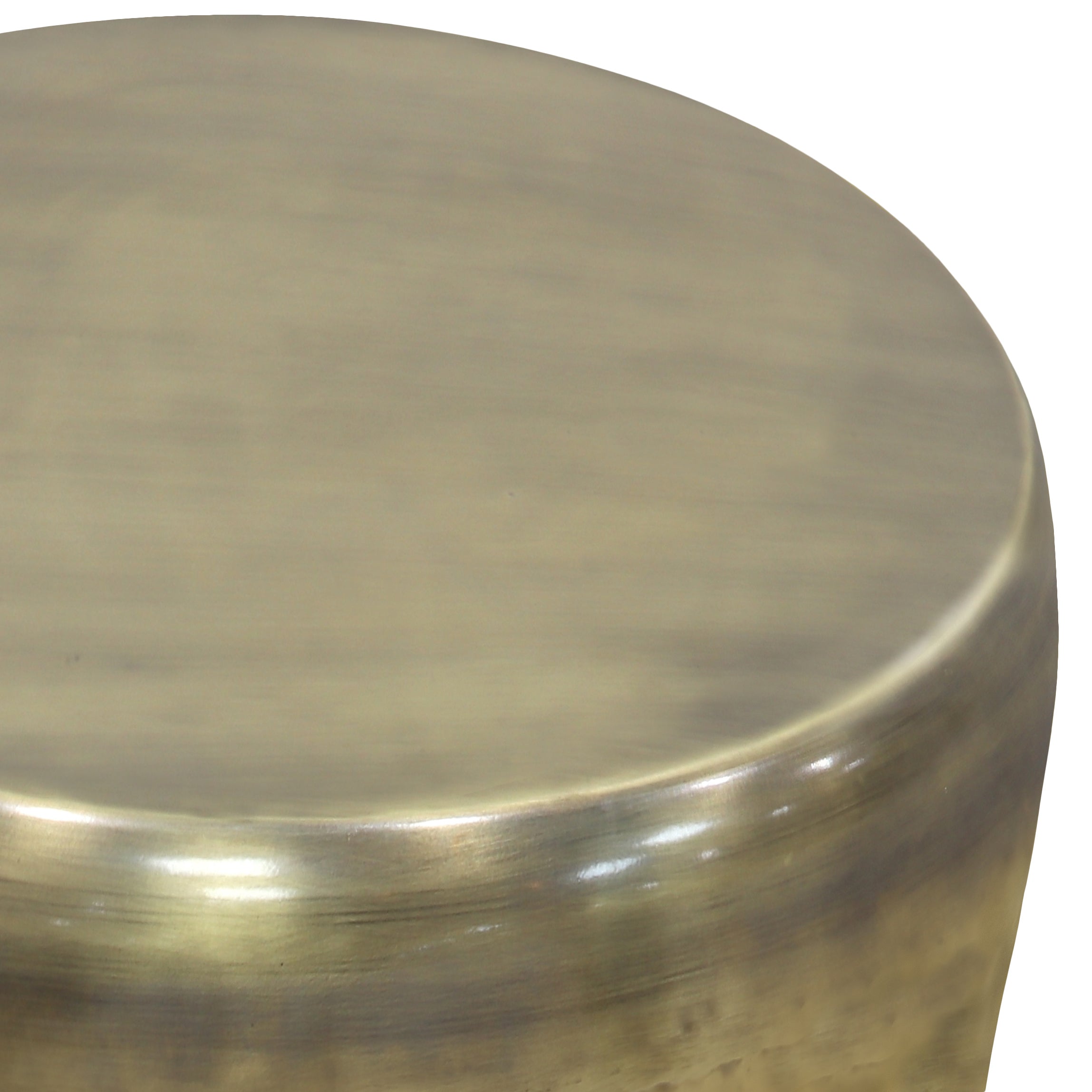 Garvy 22 Inch Wide Metal Side Table in Antique
