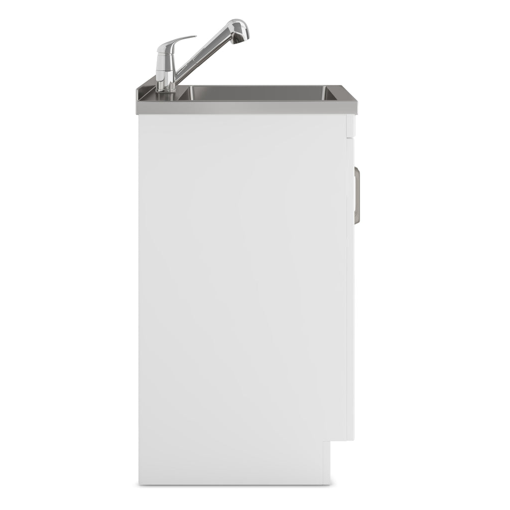 Kyle 24" Laundry Cabinet with Faucet and Stainless Steel Sink