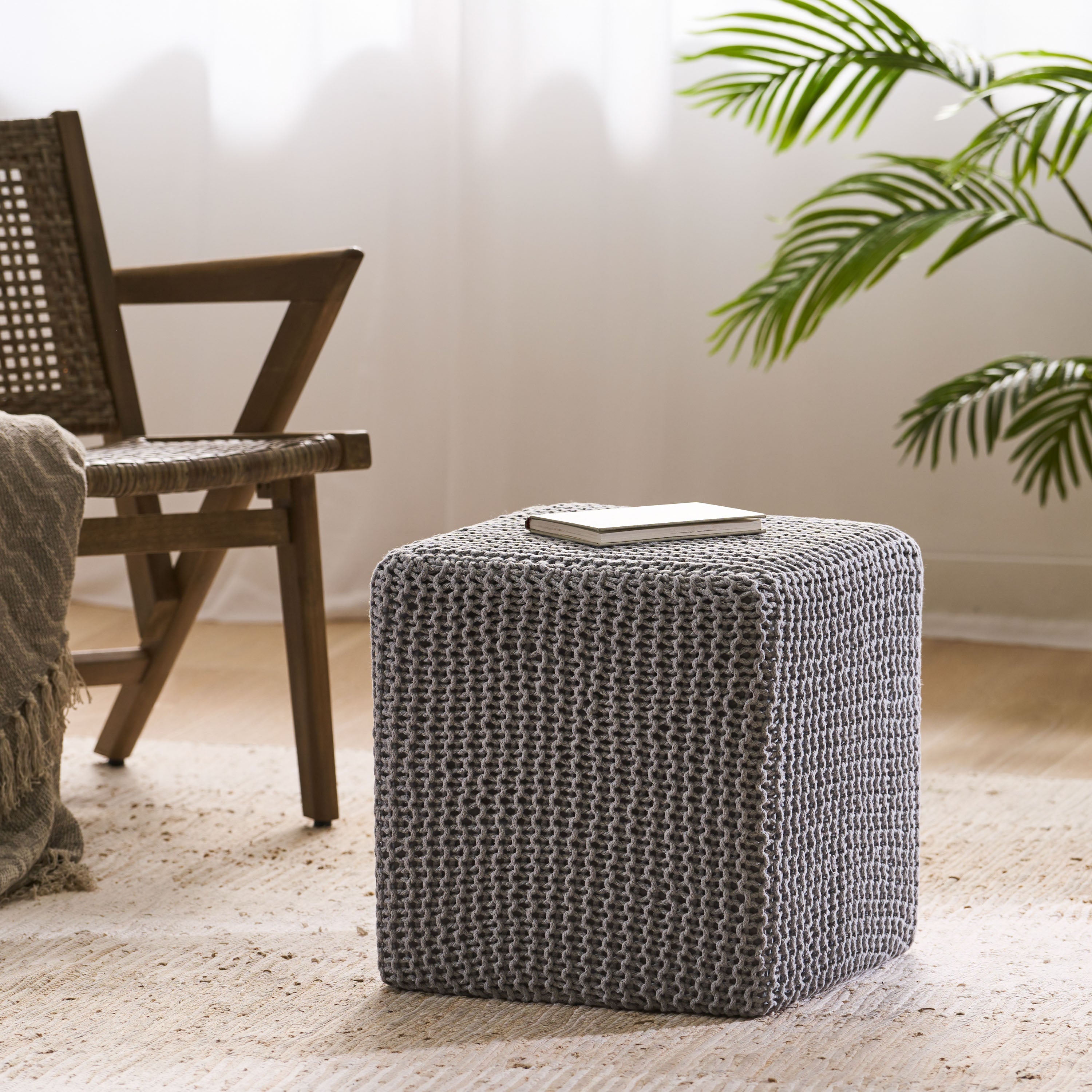 Knitted Foot Stool