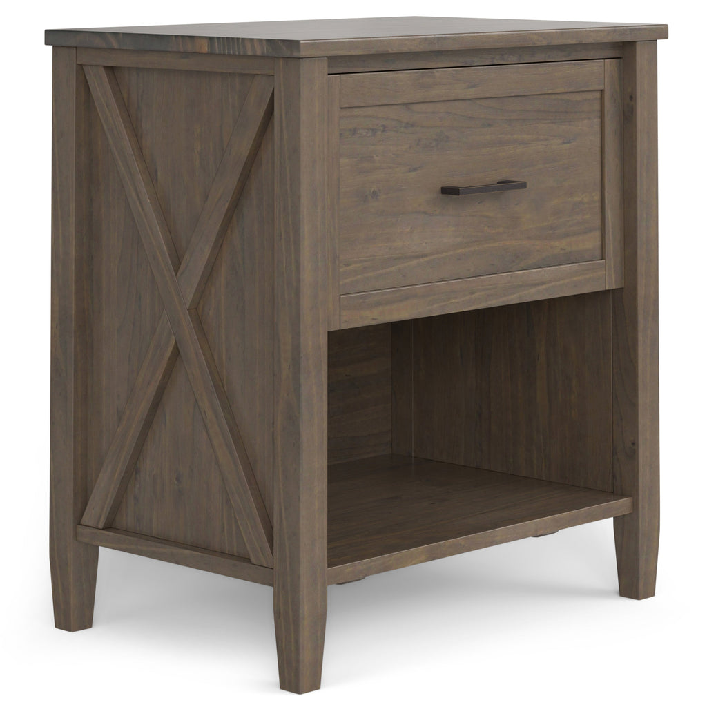 Ela Bedside Table - Smoky