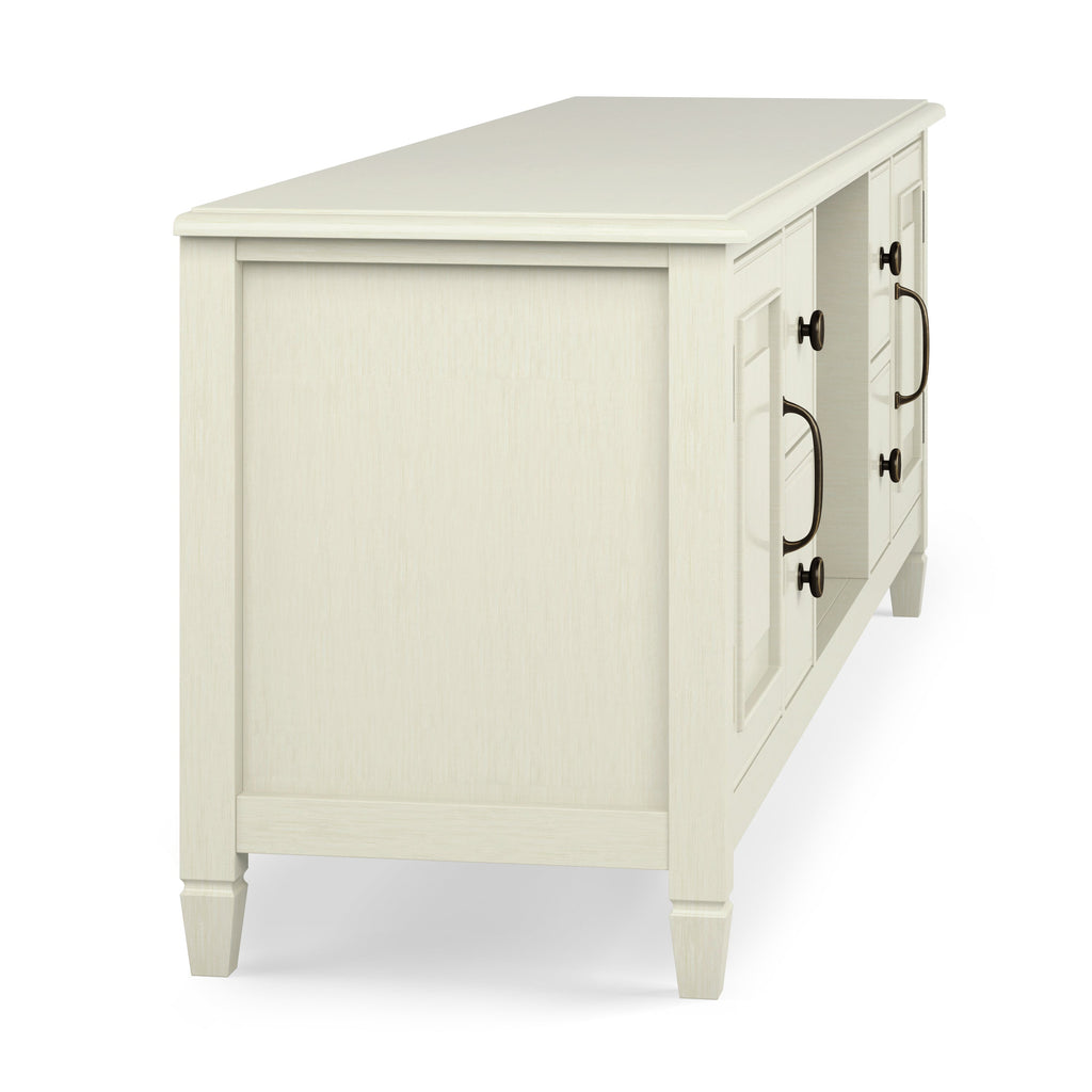 Connaught 72 Inch Wide Solid Wood TV Stand in Antique