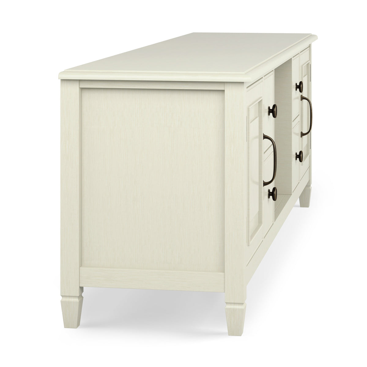 Connaught 72 Inch Wide Solid Wood TV Stand in Antique