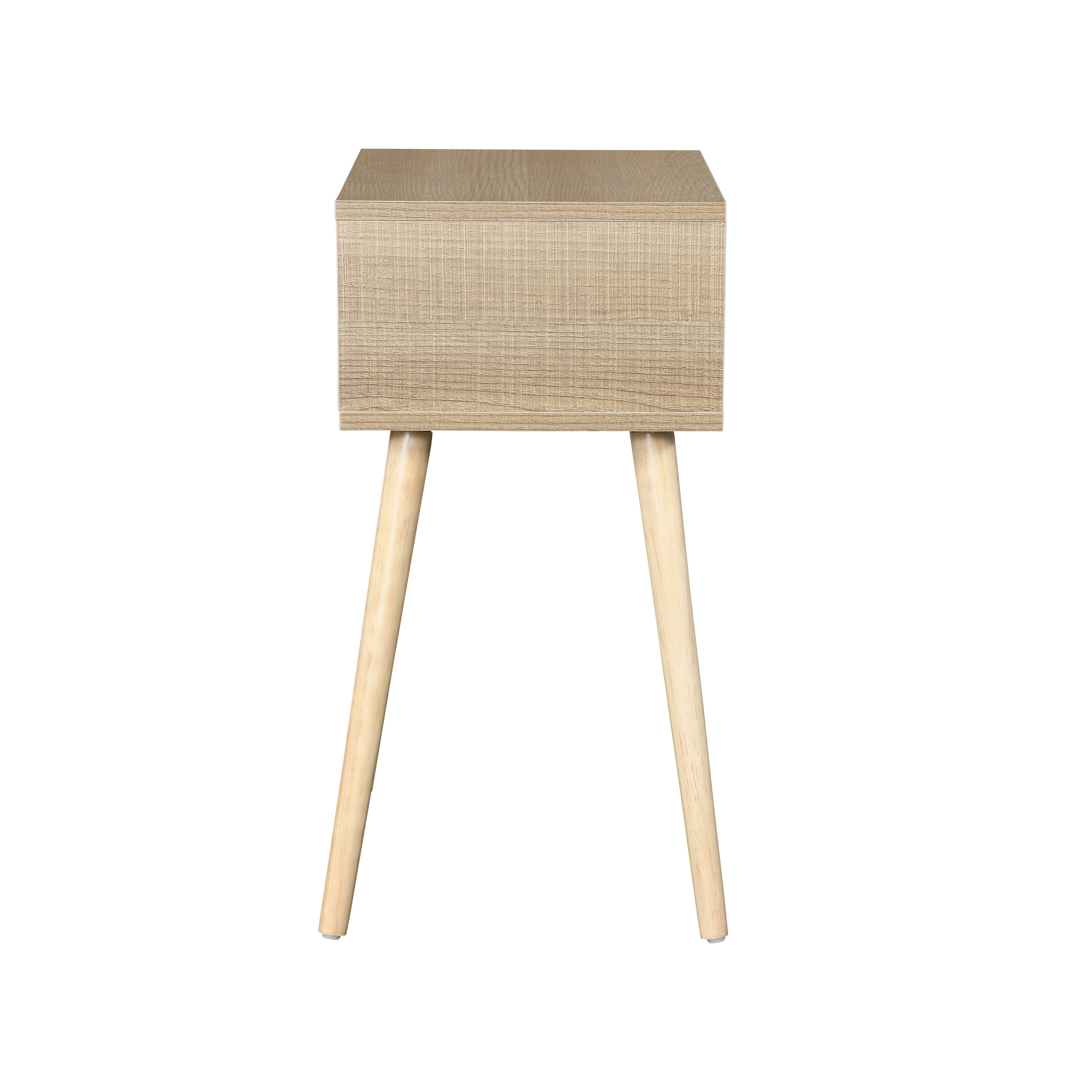 Mid-Century Modern Side Table with Drawer