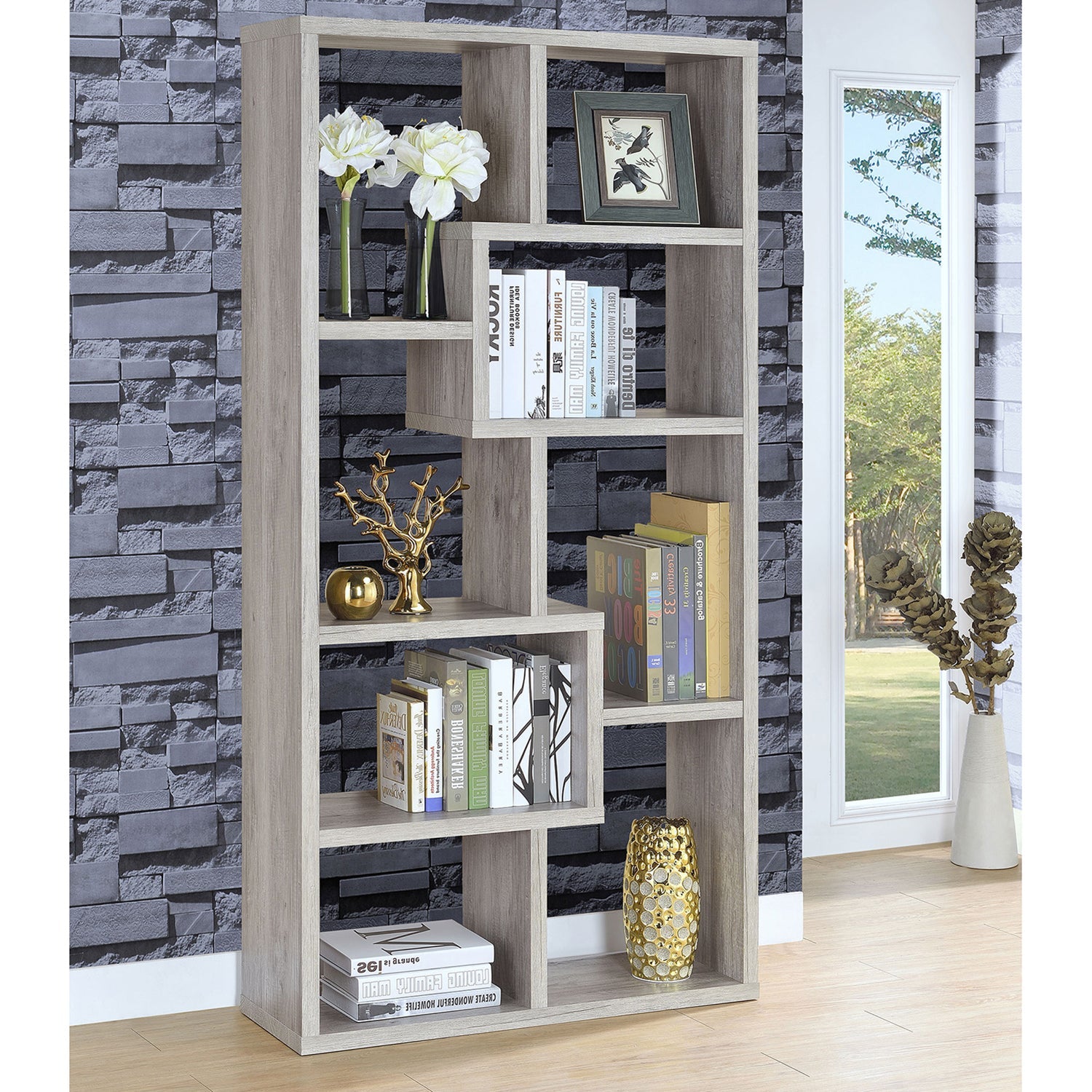 Lawton Geometric Bookshelf