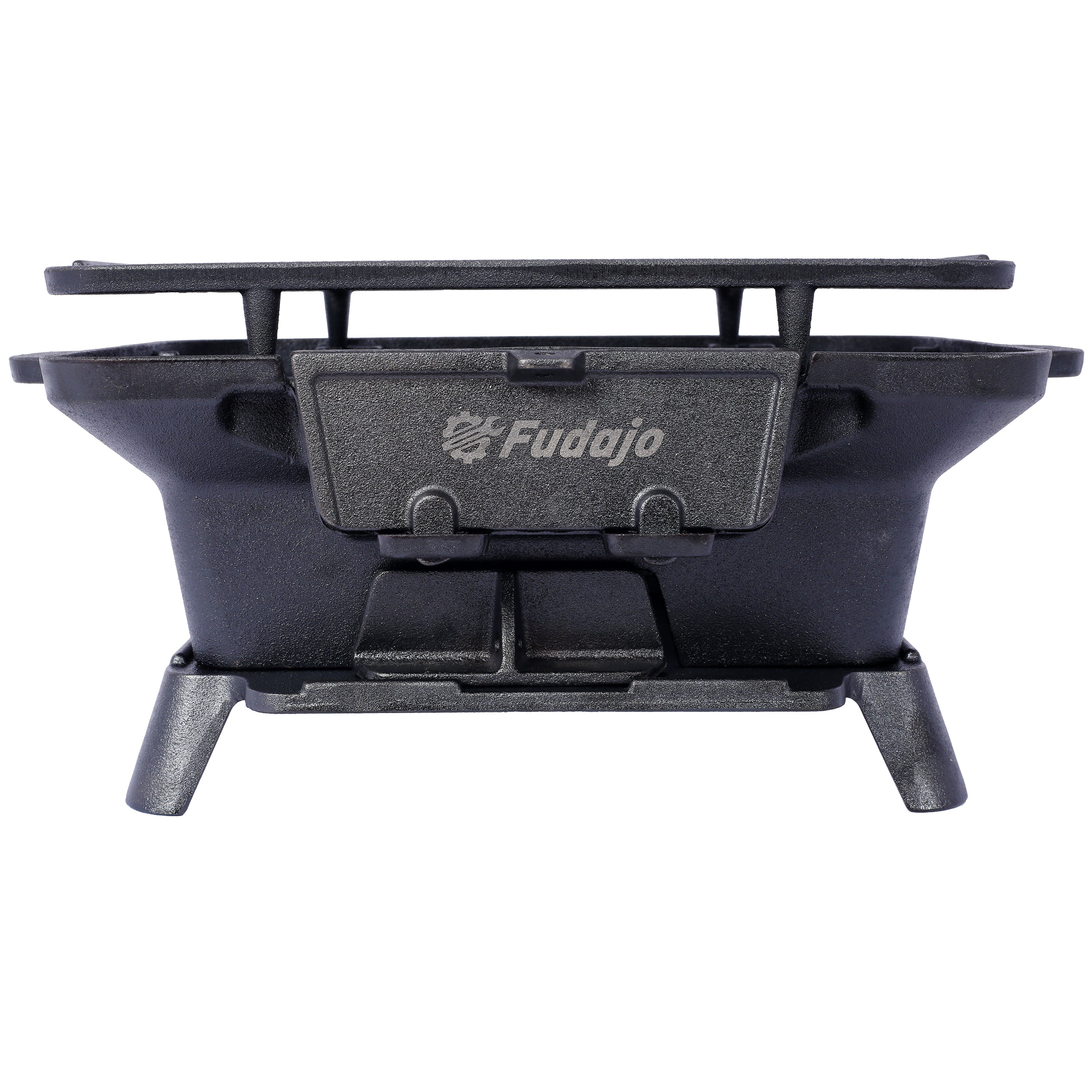 Oval Cast Iron Grill - Portable Outdoor Cooking