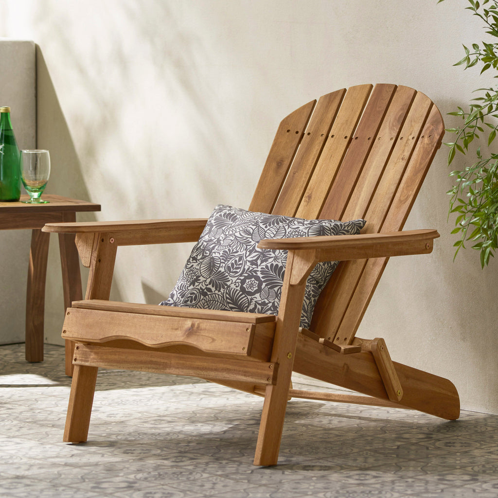 Folding Adirondack Chair Wooden Accent Furniture