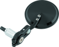 BikeMaster Folding Barend Mirrors 7/8in Handlebars - Pair - Black 600381