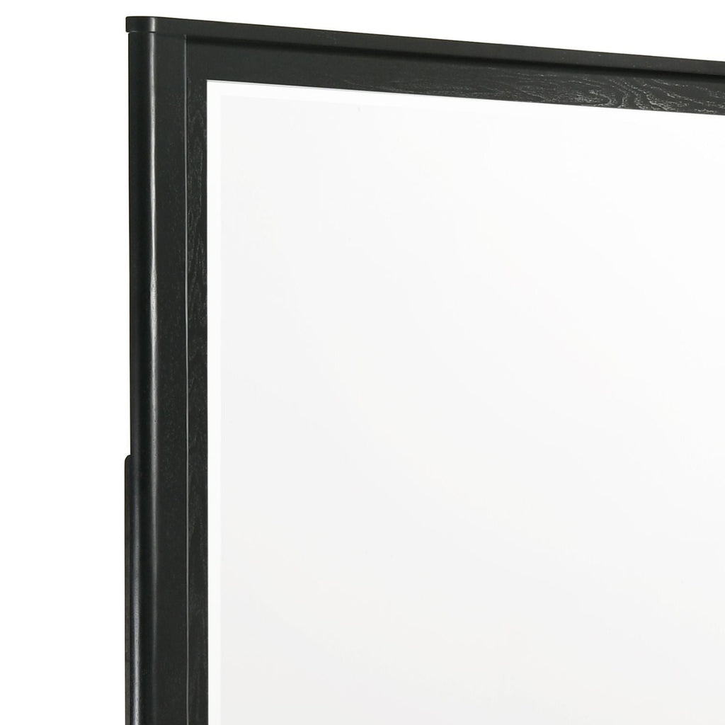 Opel Modern Beveled Bedroom Mirror with Deep Frame Profile
