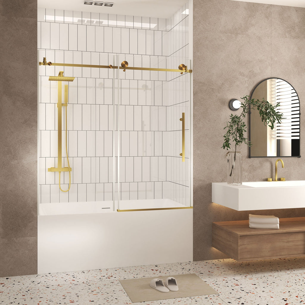 Frameless Shower Door 56-60" W x 60" H