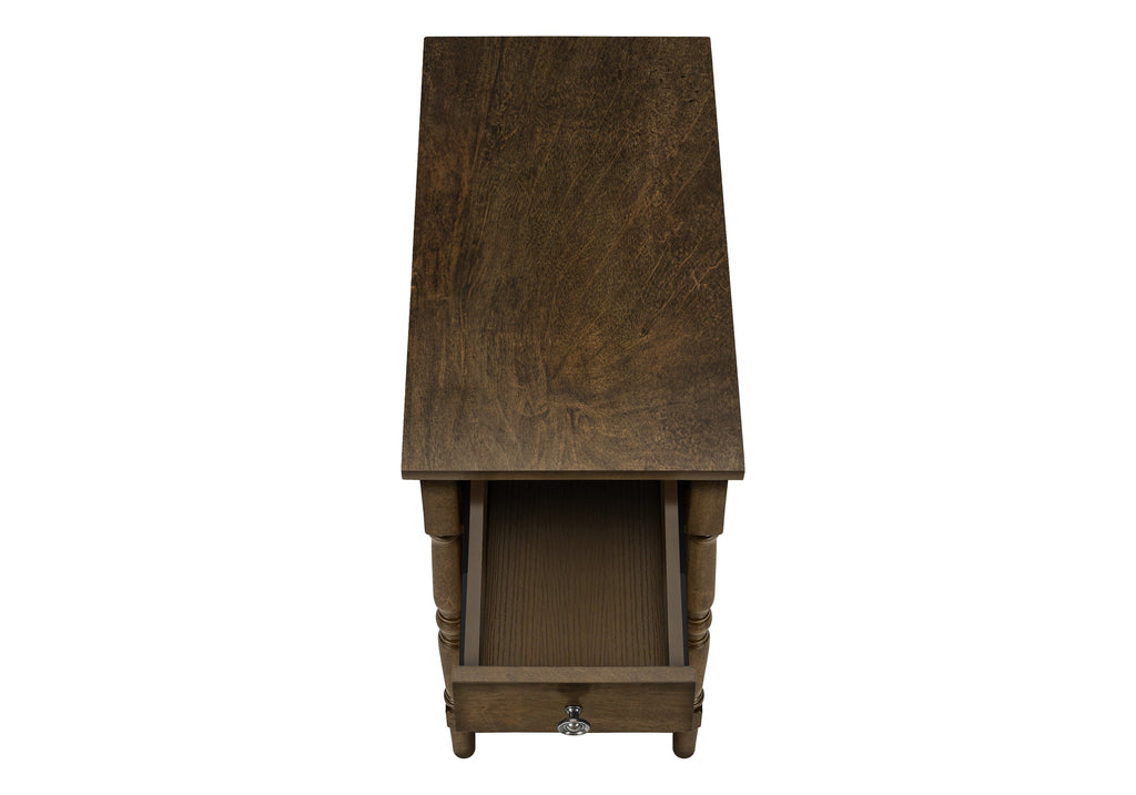 2 Tier Accent Table with Storage Drawer
