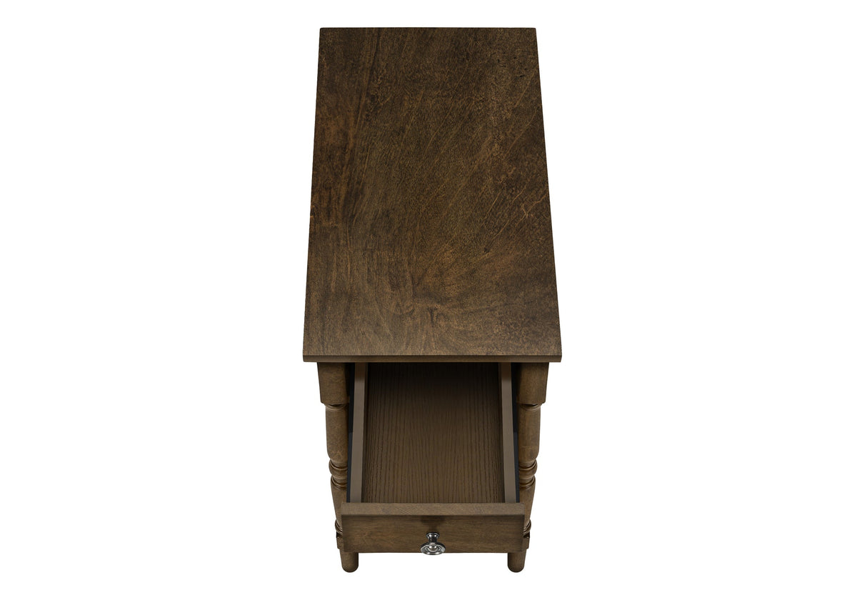 2 Tier Accent Table with Storage Drawer