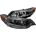 Anzo 2009-2012 Acura Tsx Projector Headlights w/ Halo Black (CCFL)