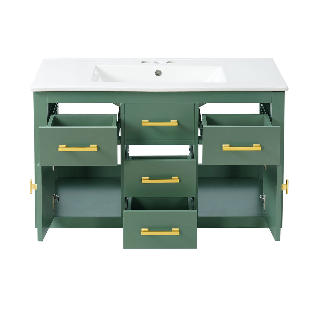 36" Wall Mounted Bathroom Cabinet – French Style Bathroom Vanity