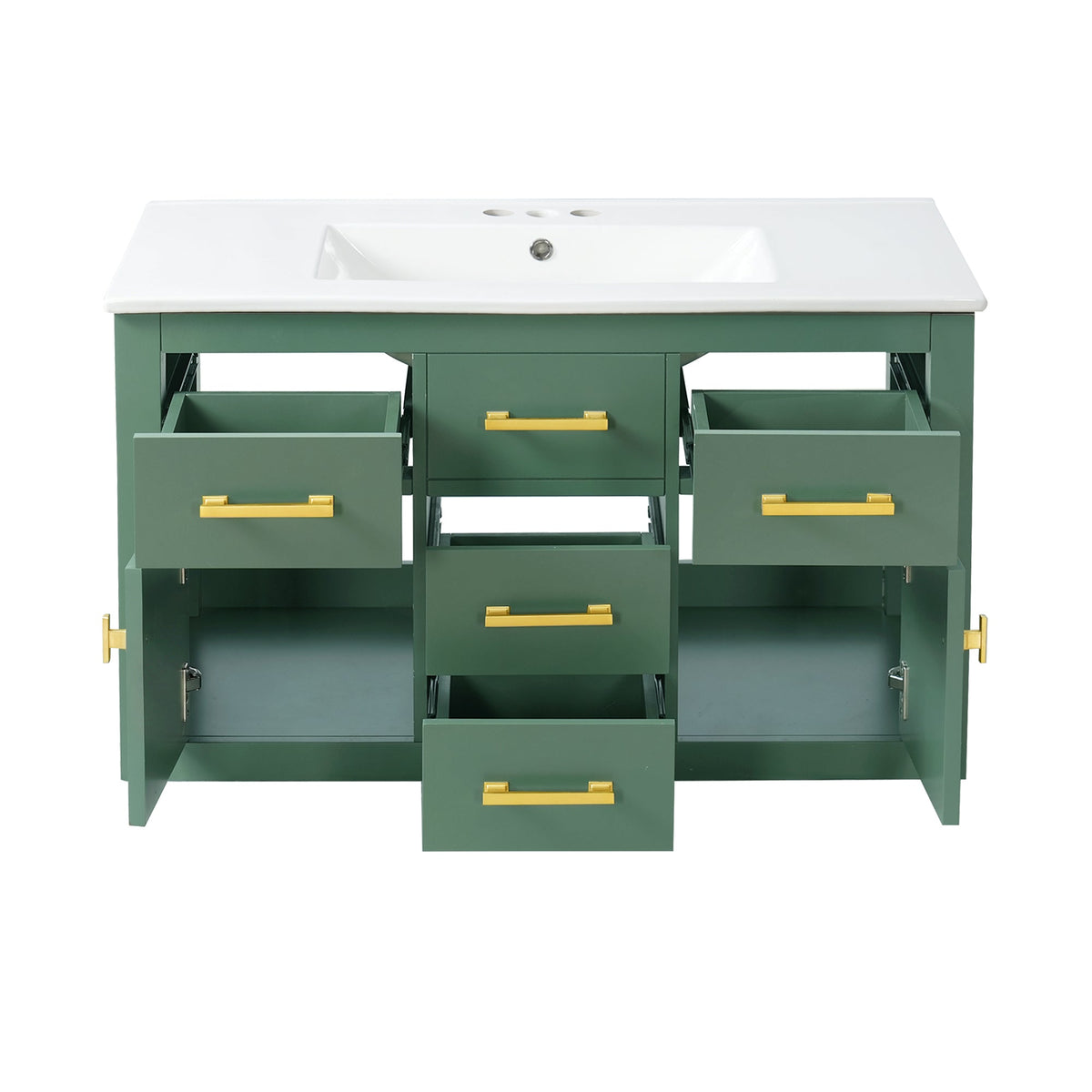 36" Wall Mounted Bathroom Cabinet – French Style Bathroom Vanity