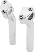Bikers Choice Chrome 6.5 Inch Smooth Top Pullback Handlebar Risers 482483