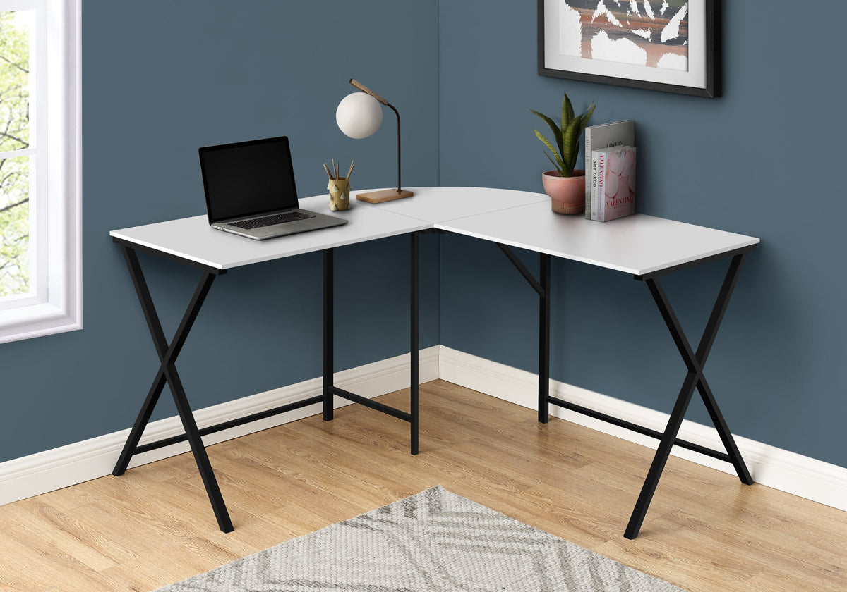 Computer Desk, Home Office, Corner, 55"l, L Shape, Work, Laptop