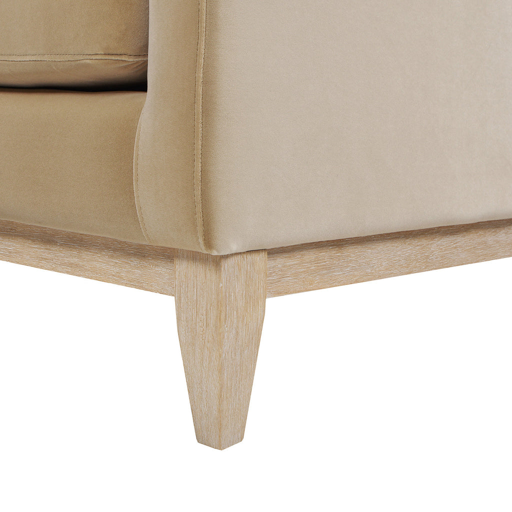 Knox 84" Modern Farmhouse Sofa, Fawn