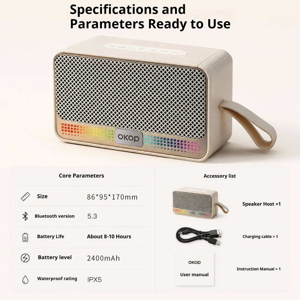 KP-872 Best-Selling Portable Outdoor Bluetooth Speaker Handheld Heavy Bass TF Card Slot Subwoofer In Stock