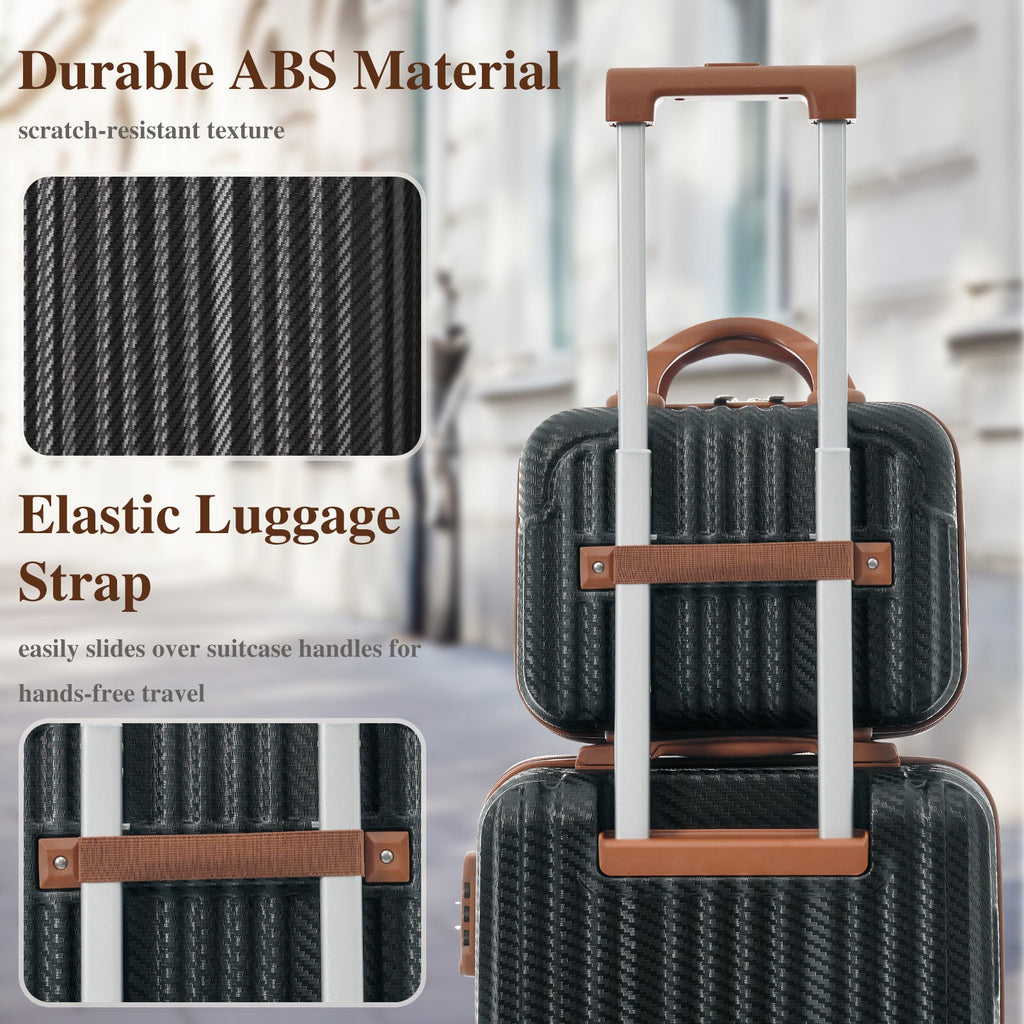 2-Piece Hardshell Luggage Set, Lightweight ABS Suitcase