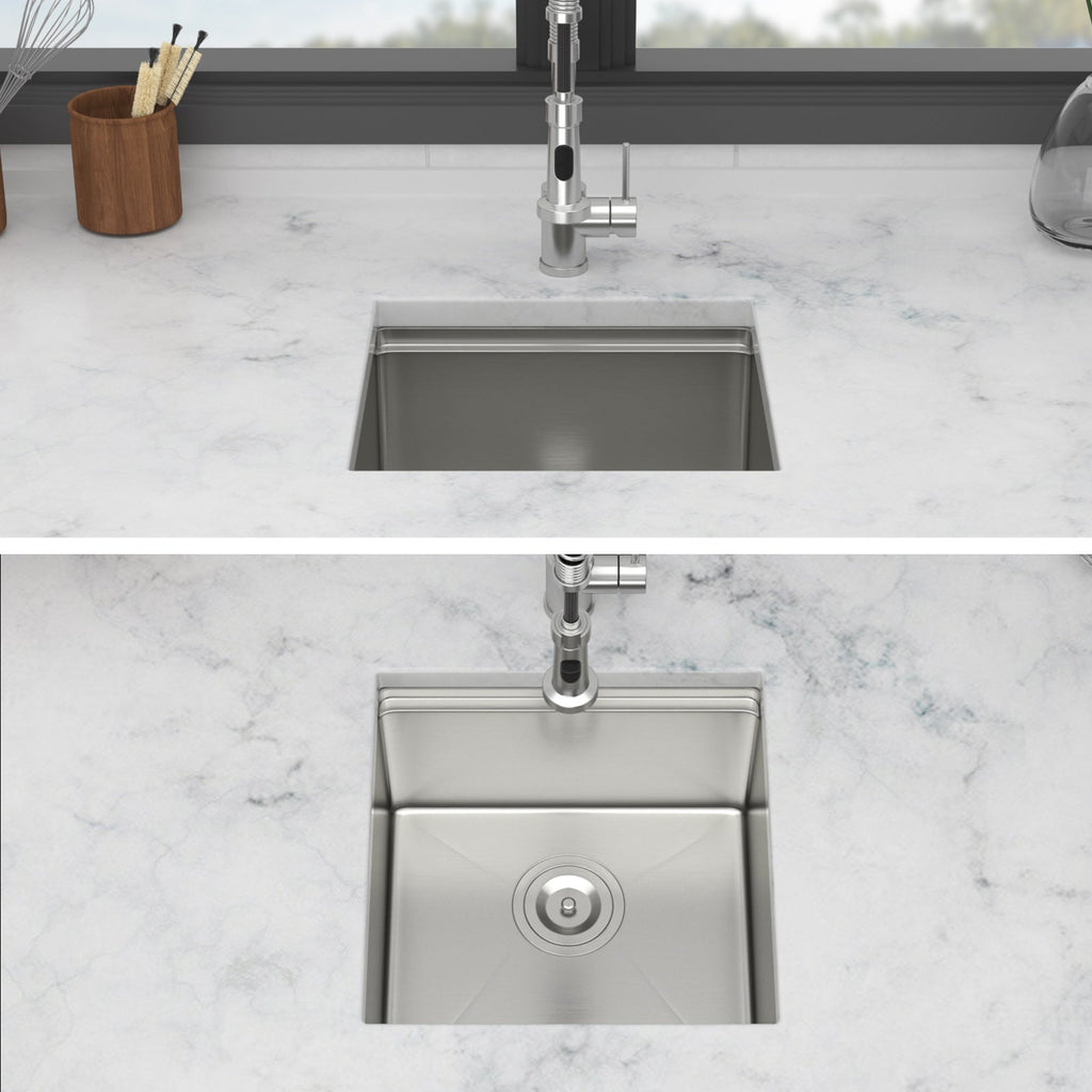 17" Undermount Kitchen Sink - Workstation Design