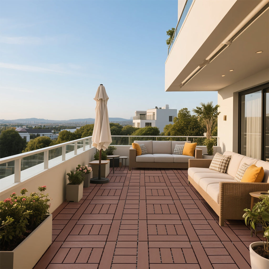 H Style 12 Inch Balcony Deck Tiles