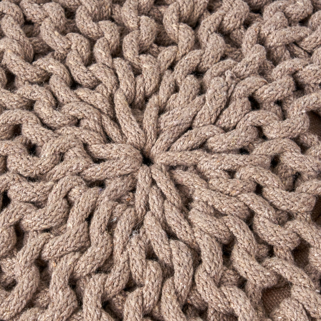 Moro Knitted Cotton 20 x 20 Round Pouf