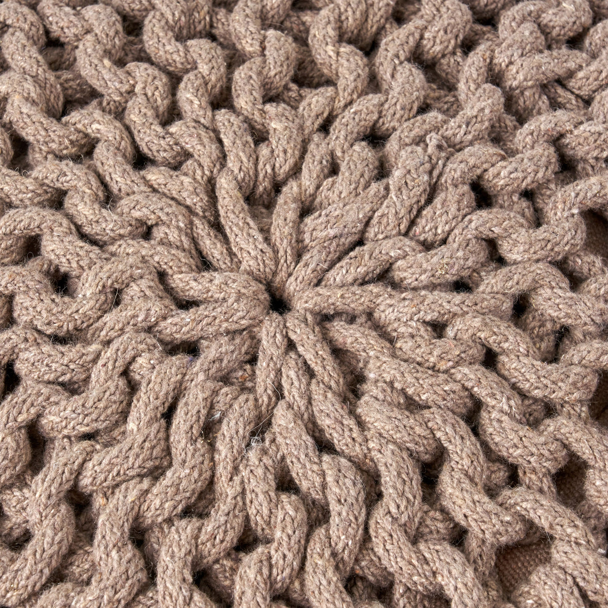 Moro Knitted Cotton 20 x 20 Round Pouf