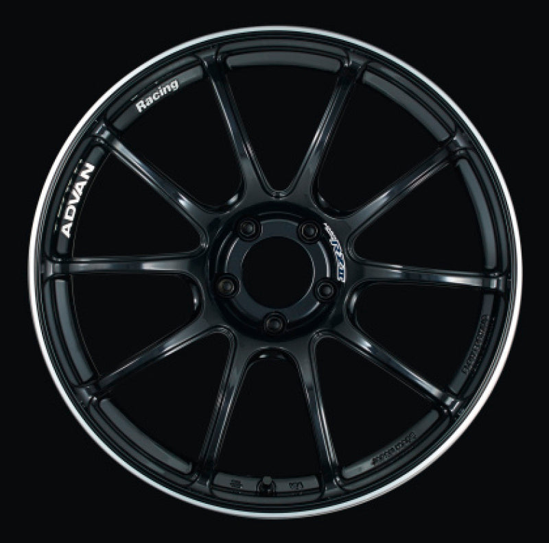 Advan RZII 17x8.0 +45 5x114.3 Racing Gloss Black & Ring Wheel YAZ7G45EB