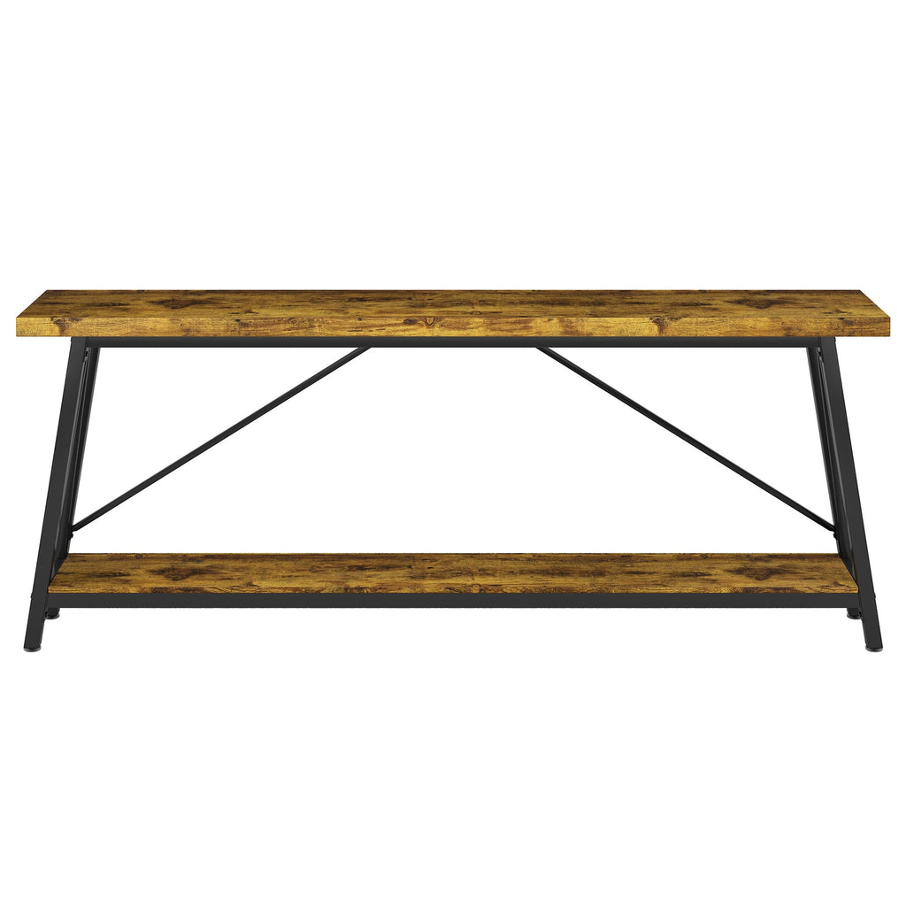 70.9" Extra Long Rustic Industrial Sofa Table