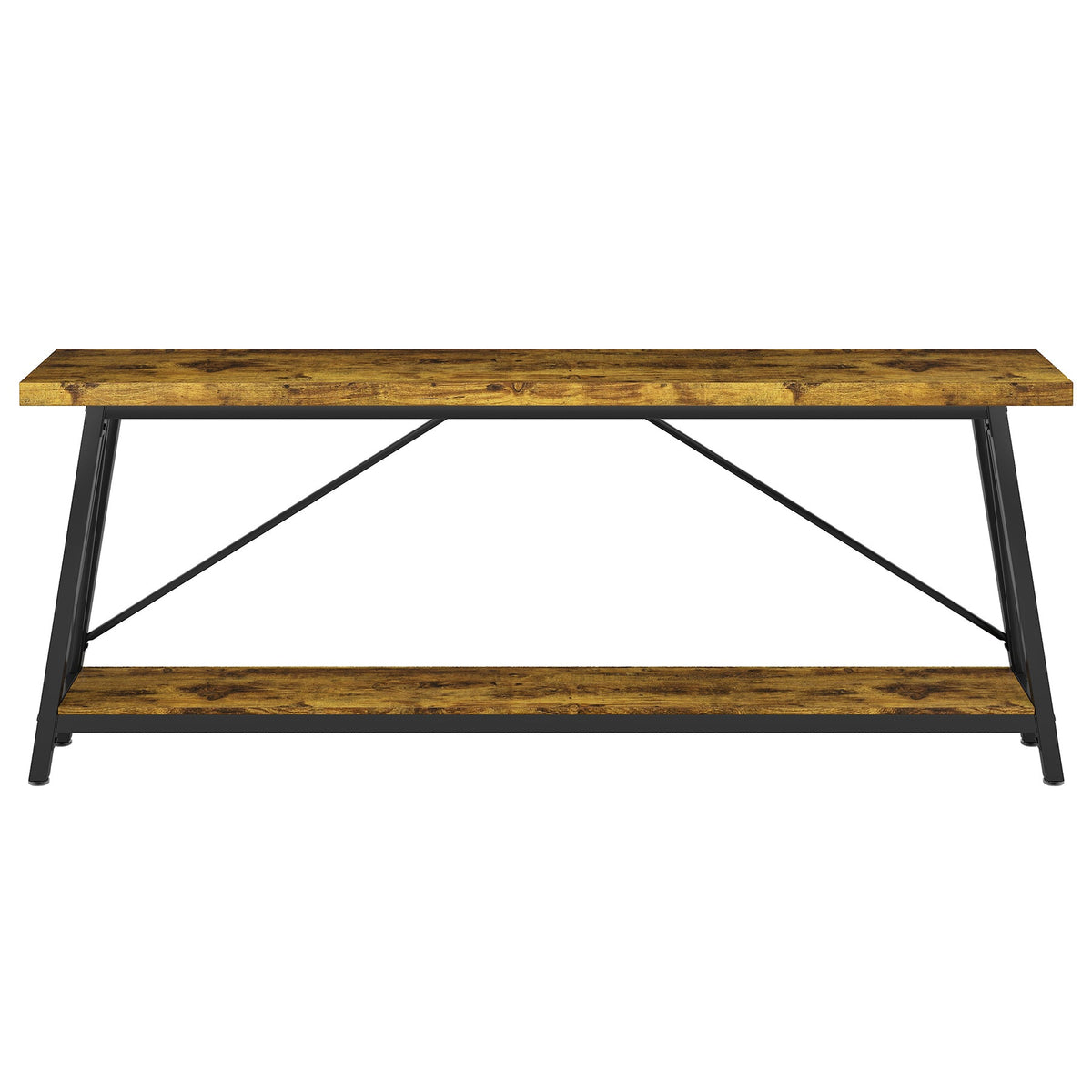 70.9" Extra Long Rustic Industrial Sofa Table