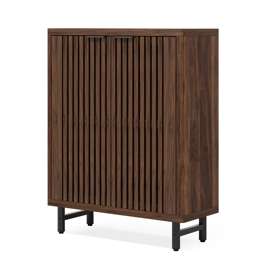33.46" Modern Dark 6-Tier Shoe Cabinet