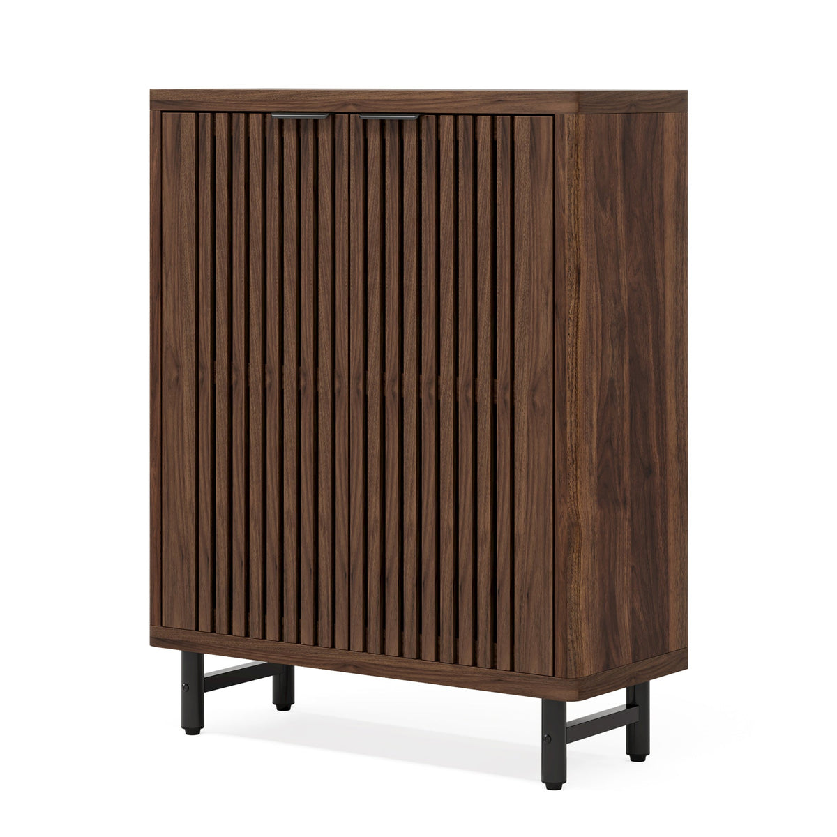 33.46" Modern Dark 6-Tier Shoe Cabinet