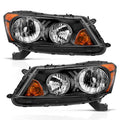 ANZO 2008-2012 Honda Accord 4 Door Crystal Headlight Black 121545