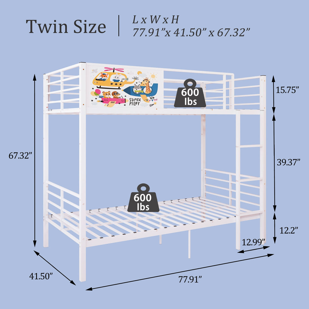 Metal Bunk Bed for Adults & Kids