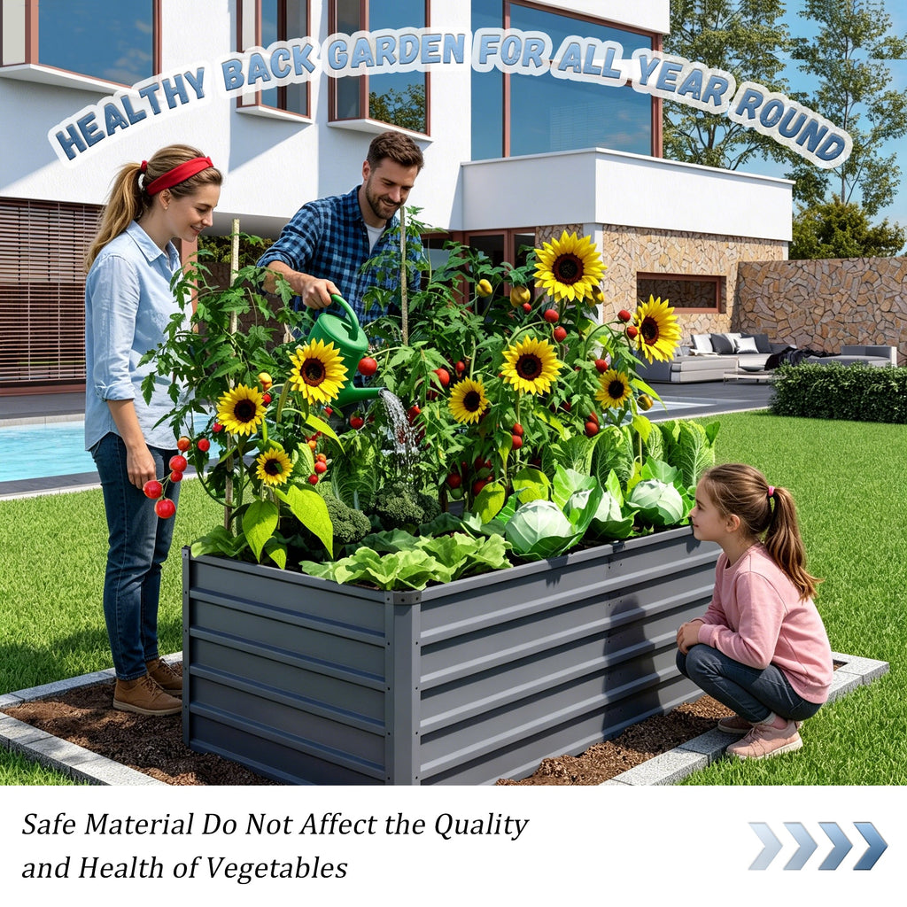 6x3x2ft Large Raised Garden Bed