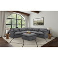 Charcoal 6-Piece Upholstered Modular Sectional Sofa