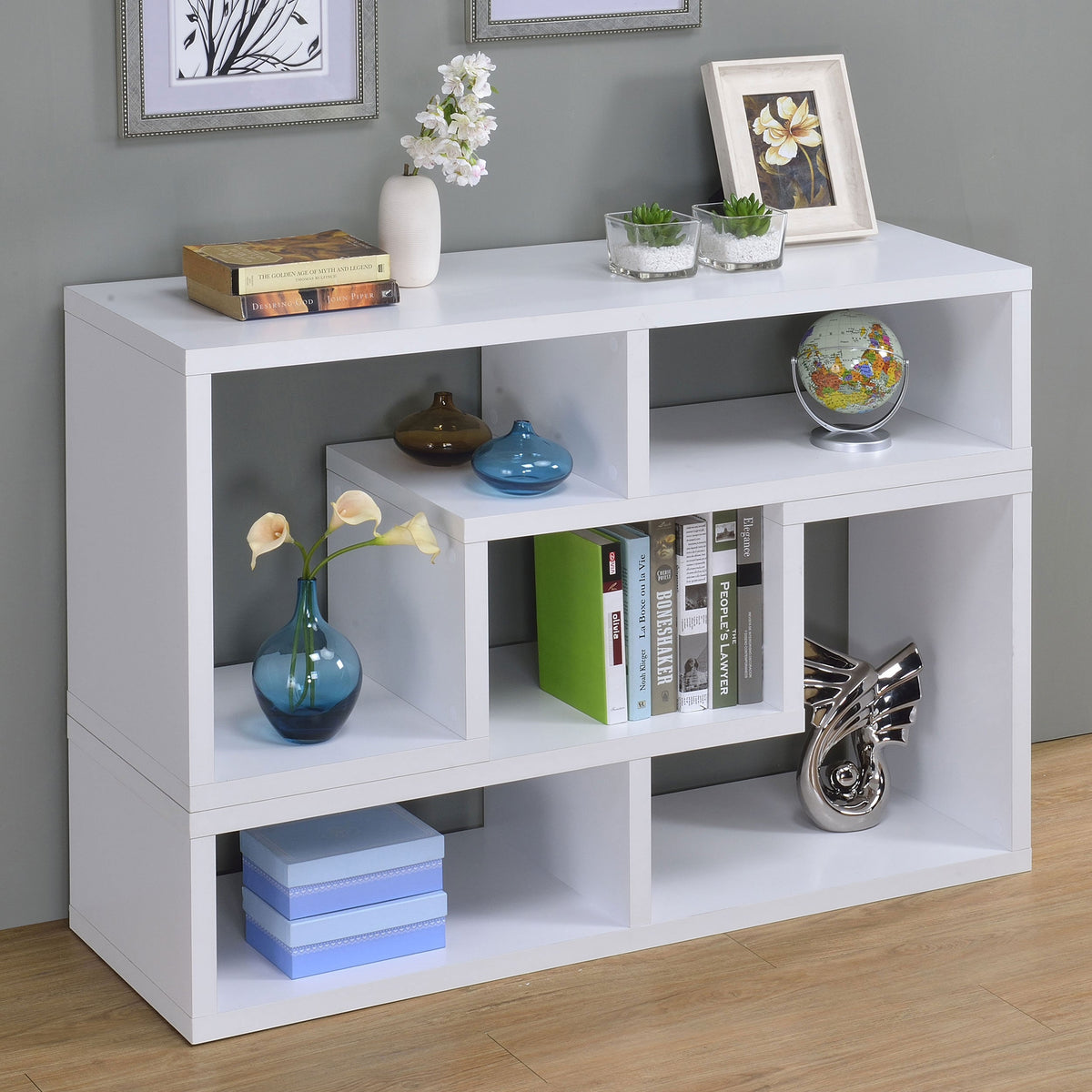 White Convertible Bookcase