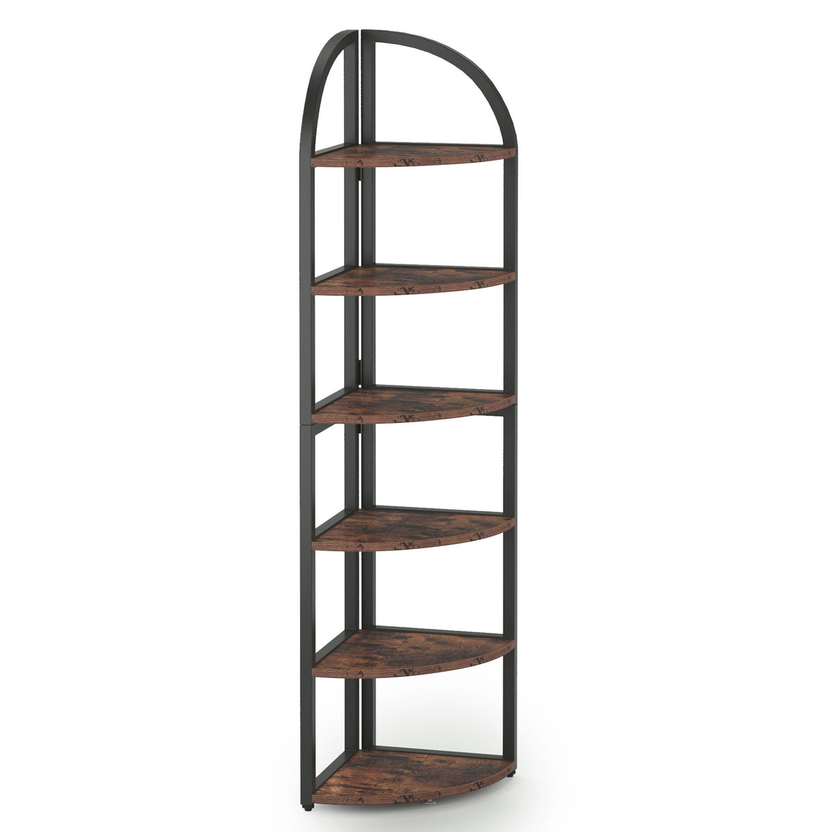 71.65" Tall 6 Tier Rustic Corner Shelf