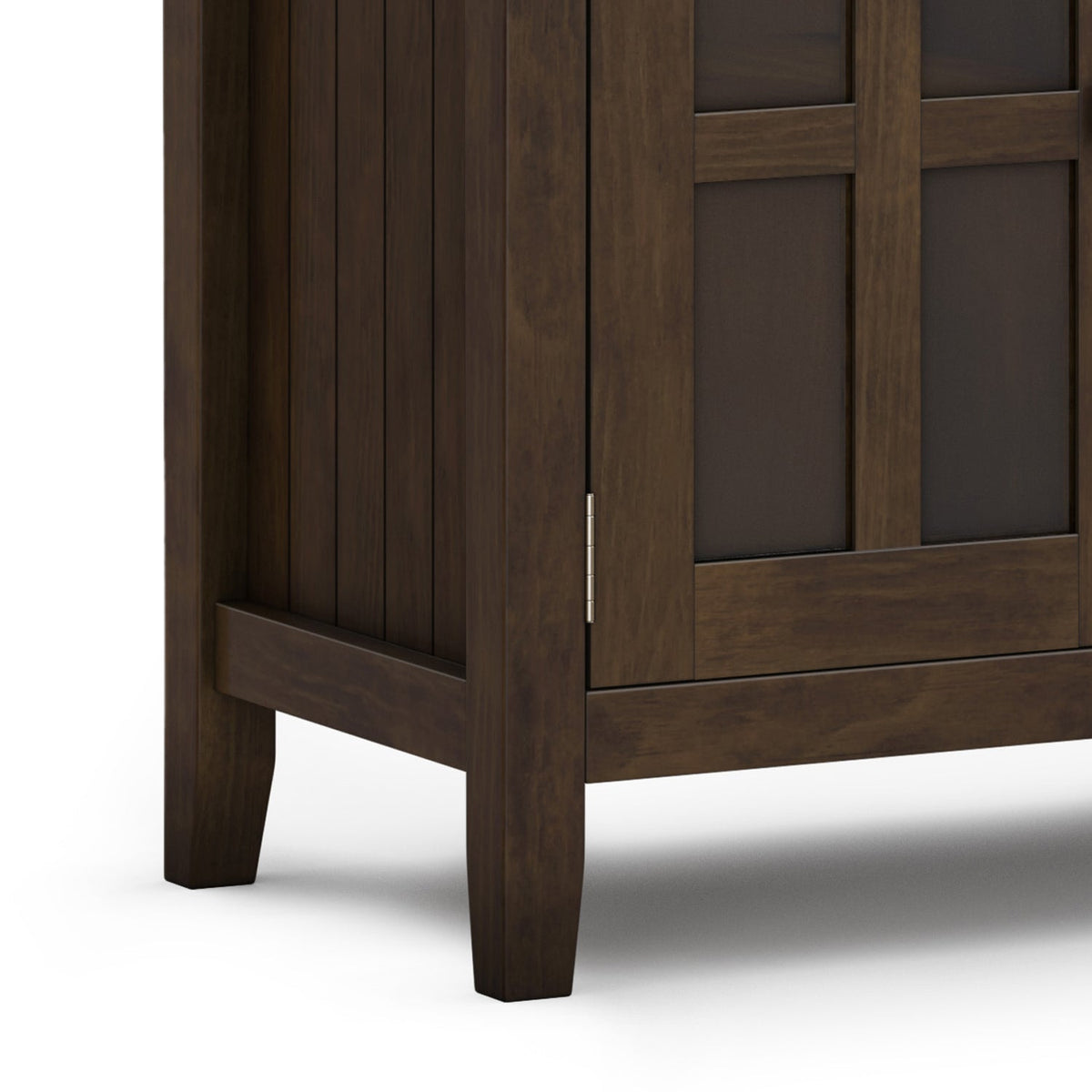 Acadian 60 Inch Wide Solid Wood Large Sideboard Buffet in Brunette