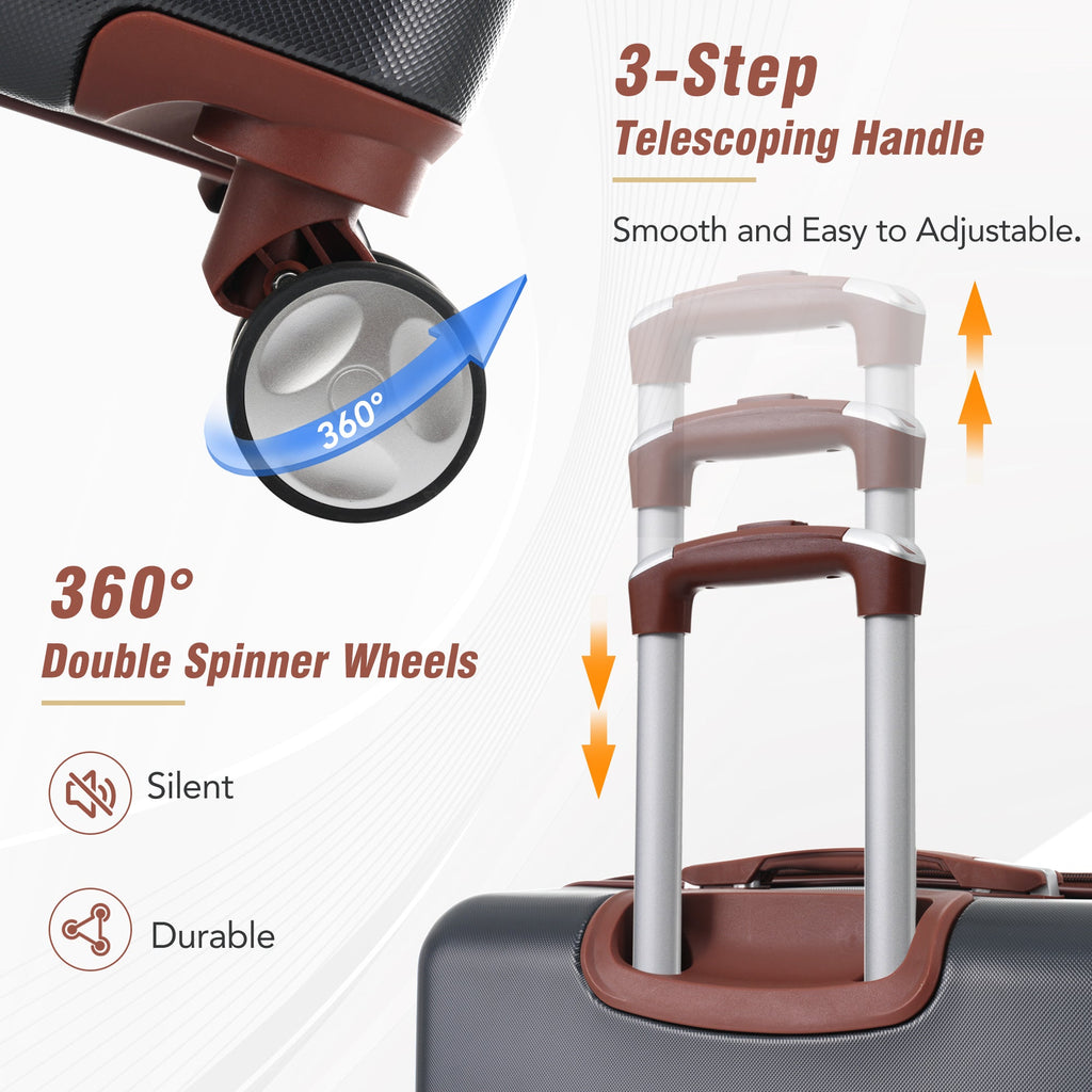 Hardshell Luggage Sets - 4 Pieces with TSA Lock