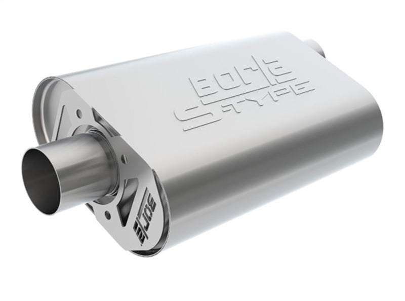 Borla CrateMuffler SBC 283/327/350 2.25in Offset/Center 14in x 4.35in x 9in S-Type Muffler 400849