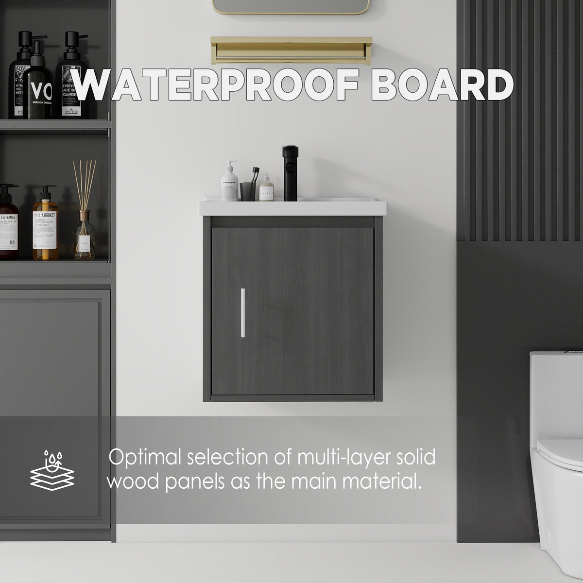 20" Floating Bathroom Vanity Combo