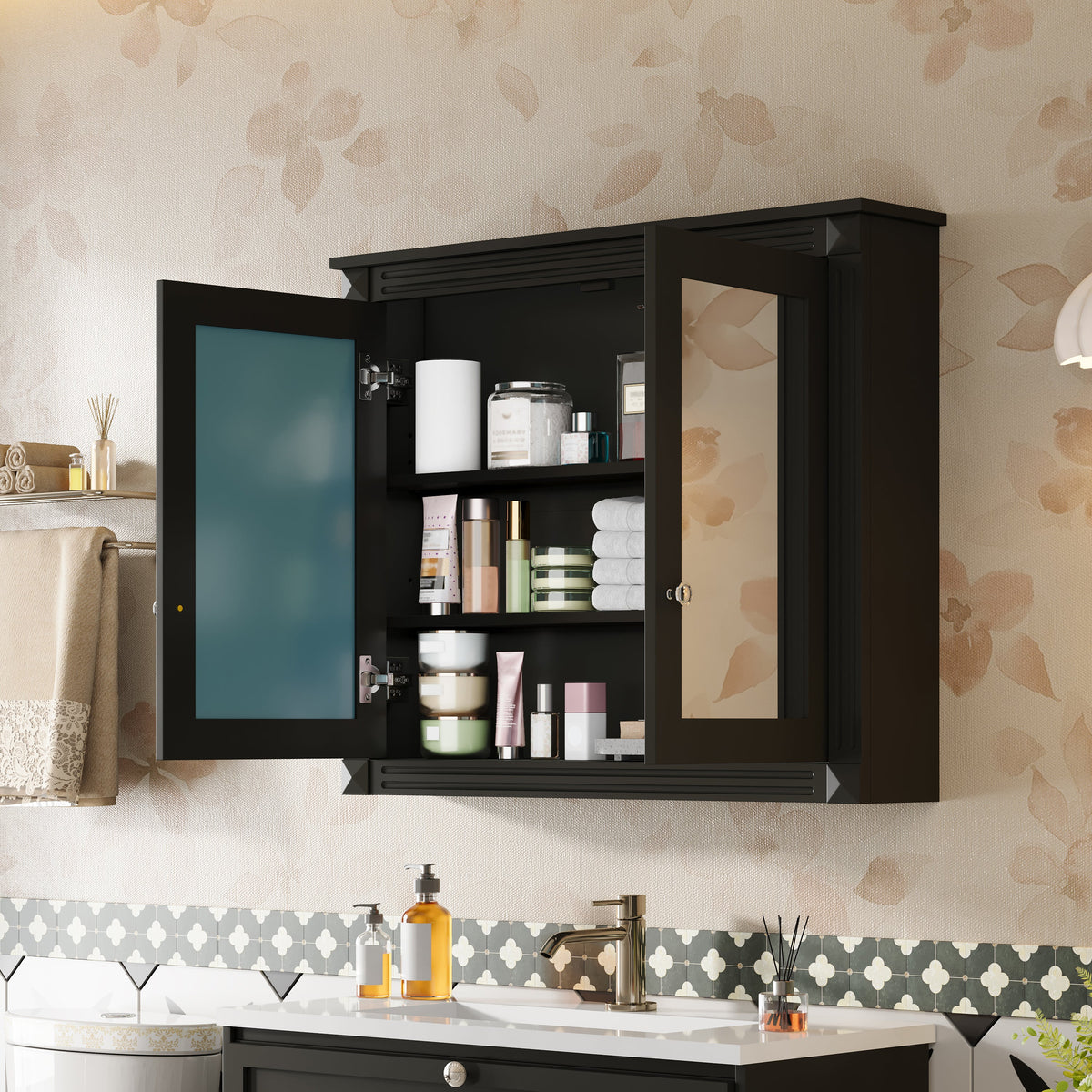 36'' x 28'' Modern Medicine Cabinet with Mirrors
