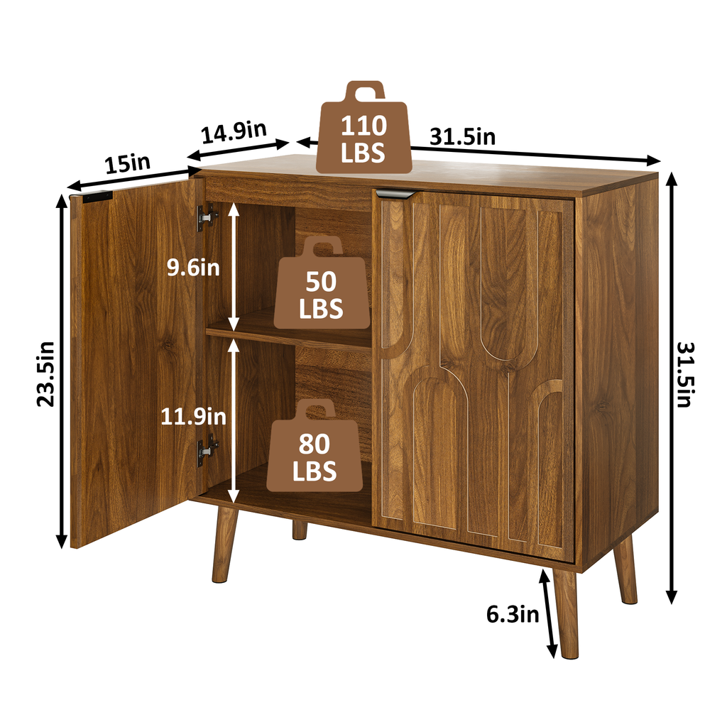 Farmhouse Sideboard Buffet Cabinet with Storage