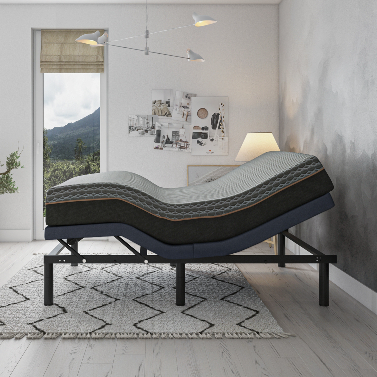 BT3000 King Adjustable Bed Base With Head and Foot Position Adjustment