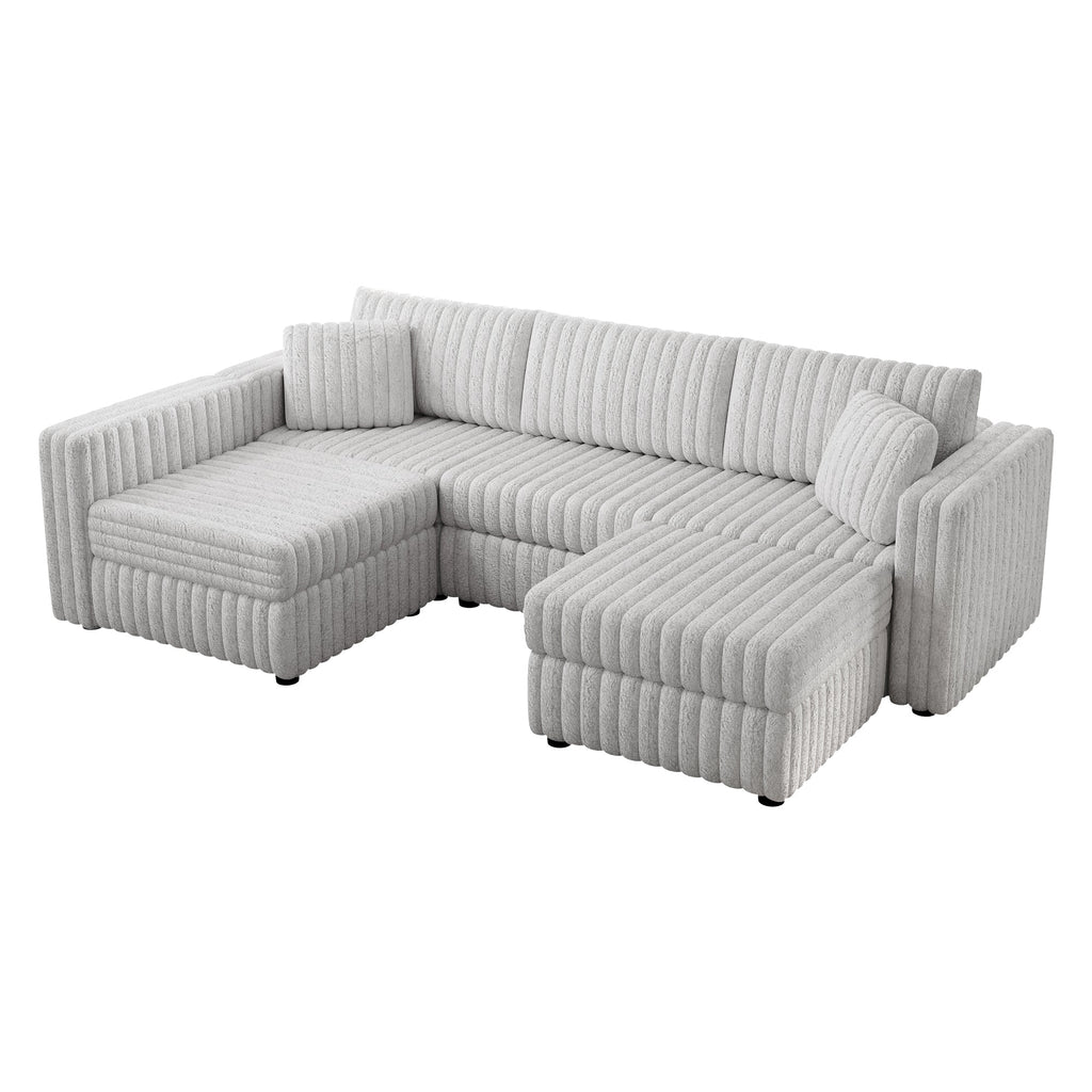 106.3" Soft U-Shaped 4-Person Sofa