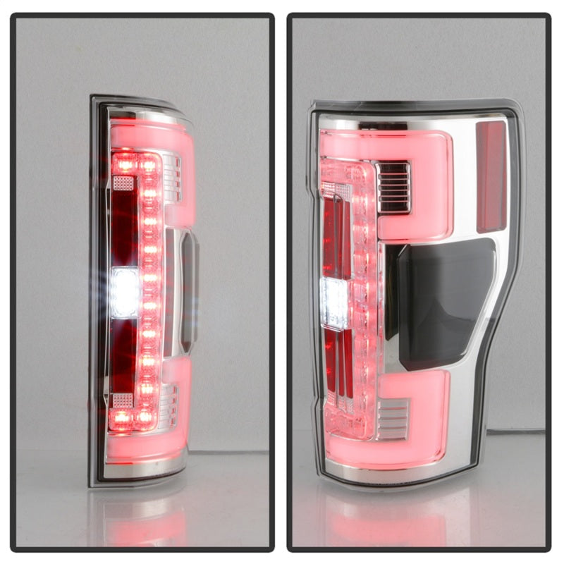 Spyder 17-18 Ford F-250 Super Duty (Excl LED Models) LED Tail Lights - Chrome (ALT-YD-FS17-LED-C) 5085573