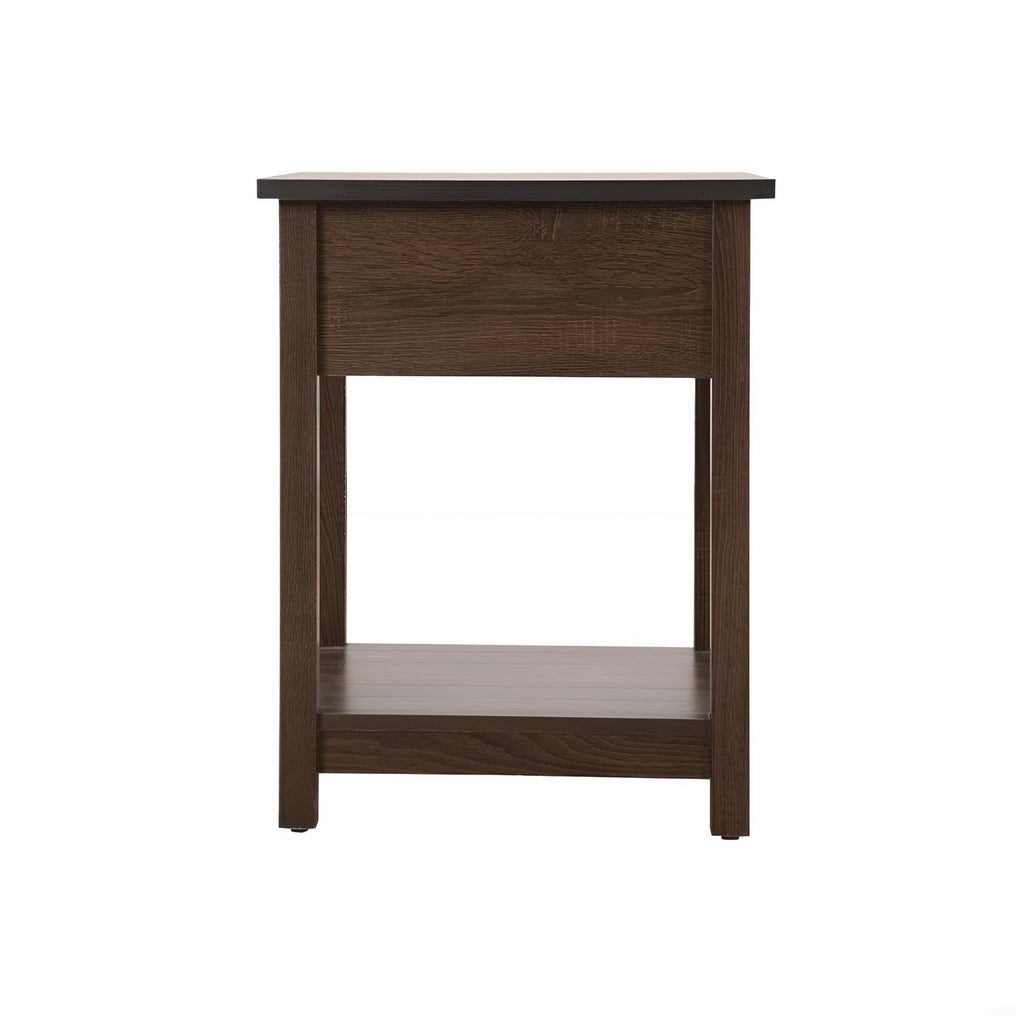 Sleek Contemporary Nightstand in Wenge