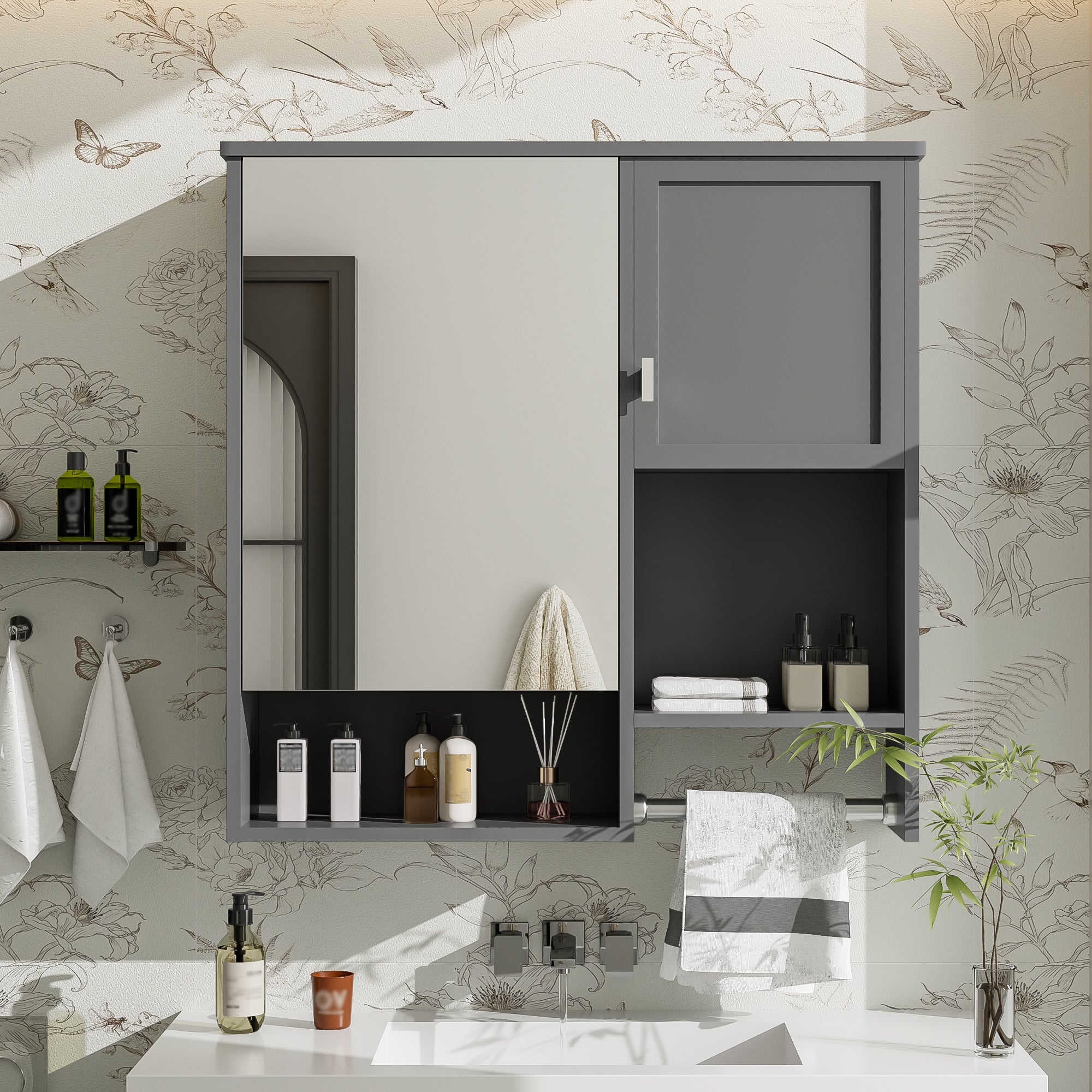 29'' x 28'' Modern Wall Mounted Bathroom Medicine Cabinet