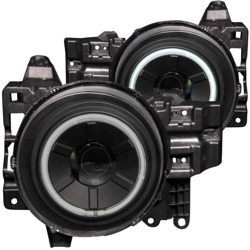Anzo 2007-2013 Toyota Fj Cruiser Projector Headlights w/ Halo Black